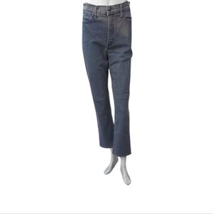 4455....NYDJ Gray Ankle Crop Jeans Size 6